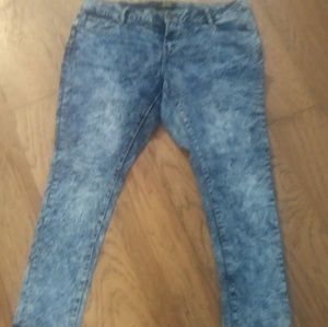 Acide wash high waist jeans